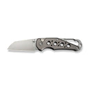 CIVIVI Pragma Thumb Stud & Button Lock Knife Gray Aluminum Handle With S/S Carabiner And Bottle Opener (2.2" Satin Finished Nitro - V Blade) C23062B - 2