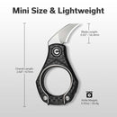 CIVIVI Pyrus Slip Joint Utility Knife Twill Carbon Fiber Handle (0.65" Satin Finished 14C28N Blade) C23038 - 3