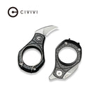 CIVIVI Pyrus Slip Joint Utility Knife Twill Carbon Fiber Handle (0.65" Satin Finished 14C28N Blade) C23038 - 3