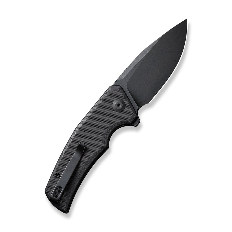 CIVIVI Regulatron Flipper Knife Black G10 Handle (2.98" Black Stonewashed Nitro-V Blade) C23006-1