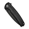 CIVIVI Sentinel Strike II Flipper & Thumb Stud & Button Lock Knife Black Aluminum Handle With Black FRN Integral Spacer (3.7" Black Stonewashed Nitro - V Blade) C22025D - 1