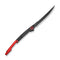 CIVIVI Shawka Flipper Knife Black & Red Aluminum Handle (5.8" Black Stonewashed Nitro - V Blade) C22029 Sample2