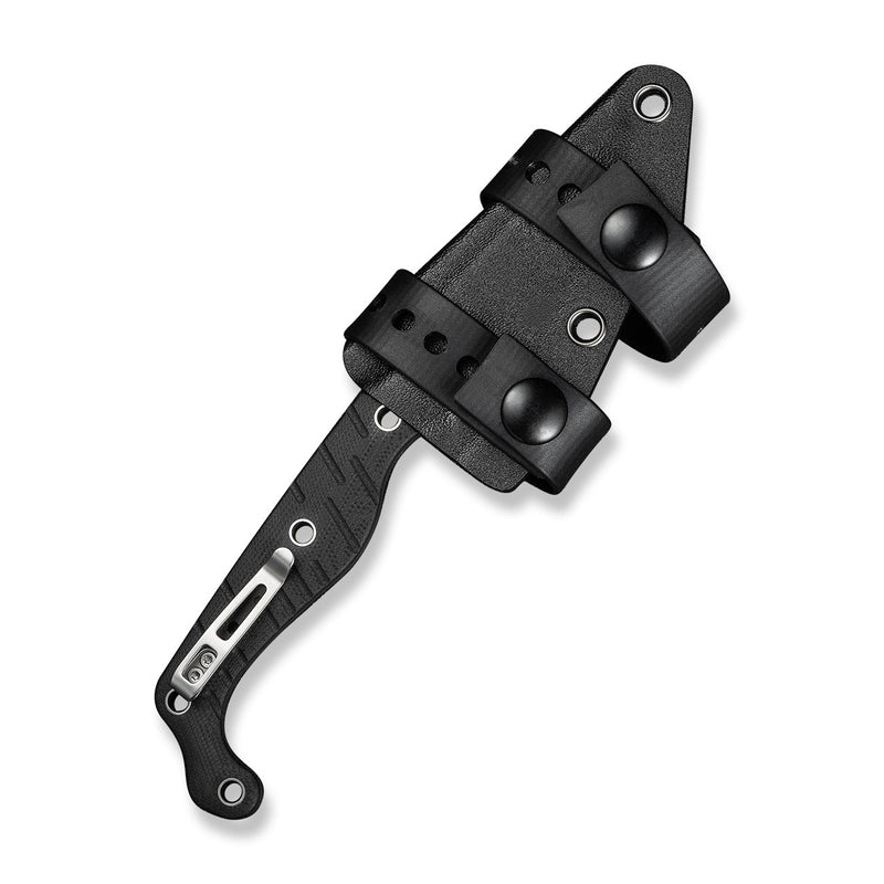 CIVIVI SŌKN Fixed Blade Knife Black G10 Handle (2.82" Stonewashed Nitro - V Blade) C22027 - 1