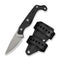 CIVIVI SŌKN Fixed Blade Knife Black G10 Handle (2.82" Stonewashed Nitro - V Blade) C22027 - 1