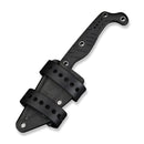 CIVIVI SŌKN Fixed Blade Knife Black G10 Handle (2.82" Stonewashed Nitro - V Blade) C22027 - 1