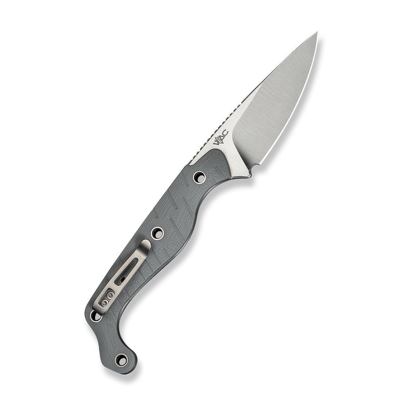 CIVIVI SŌKN Fixed Blade Knife Gray G10 Handle (2.82" Satin Finished Nitro - V Blade) C22027 - 2