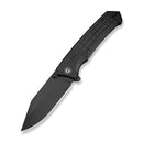 CIVIVI Tacticorix Flipper & Thumb Stud Knife Black G10 Handle (3.7" Black Stonewashed Nitro - V Blade) C23055 - 1