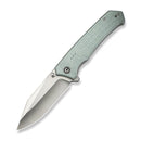 CIVIVI Tacticorix Flipper & Thumb Stud Knife Gray Shredded G10 Handle (3.7" Satin Finished Nitro - V Blade) C23055 - 3