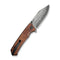 CIVIVI Tacticorix Flipper & Thumb Stud Knife Guibourtia Wood Handle (3.7" Damascus Blade) C23055 - DS1