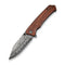 CIVIVI Tacticorix Flipper & Thumb Stud Knife Guibourtia Wood Handle (3.7" Damascus Blade) C23055 - DS1