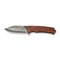 CIVIVI Tacticorix Flipper & Thumb Stud Knife Guibourtia Wood Handle (3.7" Damascus Blade) C23055 - DS1