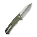 CIVIVI Tacticorix Flipper & Thumb Stud Knife OD Green G10 Handle (3.7" Satin Finished Nitro - V Blade) C23055 - 2