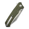 CIVIVI Tacticorix Flipper & Thumb Stud Knife OD Green G10 Handle (3.7" Satin Finished Nitro - V Blade) C23055 - 2