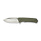 CIVIVI Tacticorix Flipper & Thumb Stud Knife OD Green G10 Handle (3.7" Satin Finished Nitro - V Blade) C23055 - 2