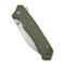 CIVIVI Tacticorix Flipper & Thumb Stud Knife OD Green G10 Handle (3.7" Satin Finished Nitro - V Blade) C23055 - 2