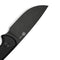 CIVIVI Timberbark Fixed Blade Knife Black G10 Handle (3.2" Black Stonewashed 14C28N Blade) C23094 - 1, With 1PC Black Lanyard, Black Kydex Sheath & T - Clip