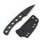 CIVIVI Twisp Fixed Blade Neck Knife Green Canvas Micarta Handle (2.08" Black Stonewashed Nitro - V Blade) C24022B Sample1