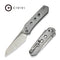 CIVIVI Vision FG Thumb Stud & Superlock Knife Polished Clear Lexan Handle (3.54" Satin Finished Nitro - V Blade, Stonewashed Flat) C22036 - 7