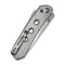 CIVIVI Vision FG Thumb Stud & Superlock Knife Polished Clear Lexan Handle (3.54" Satin Finished Nitro - V Blade, Stonewashed Flat) C22036 - 7