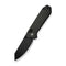 CIVIVI Yonder Thumb Stud & Crossbar Lock Knife Dark Green Canvas Micarta Handle (2.88" Black Stonewashed 14C28N Blade) C23073B - 1