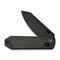 CIVIVI Yonder Thumb Stud & Crossbar Lock Knife Dark Green Canvas Micarta Handle (2.88" Black Stonewashed 14C28N Blade) C23073B - 1