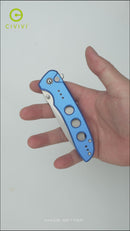 CIVIVI Hyperpulse Flipper & Thumb Stud & Button Lock Knife Aluminum Handle (3.5" 14C28N Blade) C23087A-2