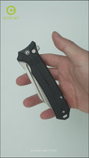 CIVIVI Neurohaptic Flipper & Button Lock Knife G10 Handle (3.74" Nitro-V Blade) C23080-2