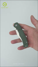 CIVIVI Clingman Front Flipper & Thumb Stud Knife Micarta Handle (2.99" Nitro-V Blade) C23065-4