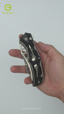 CIVIVI Biophase Flipper & Button Lock Knife Aluminum & G10 Handle (3.48" Nitro-V Blade) C23083C-3