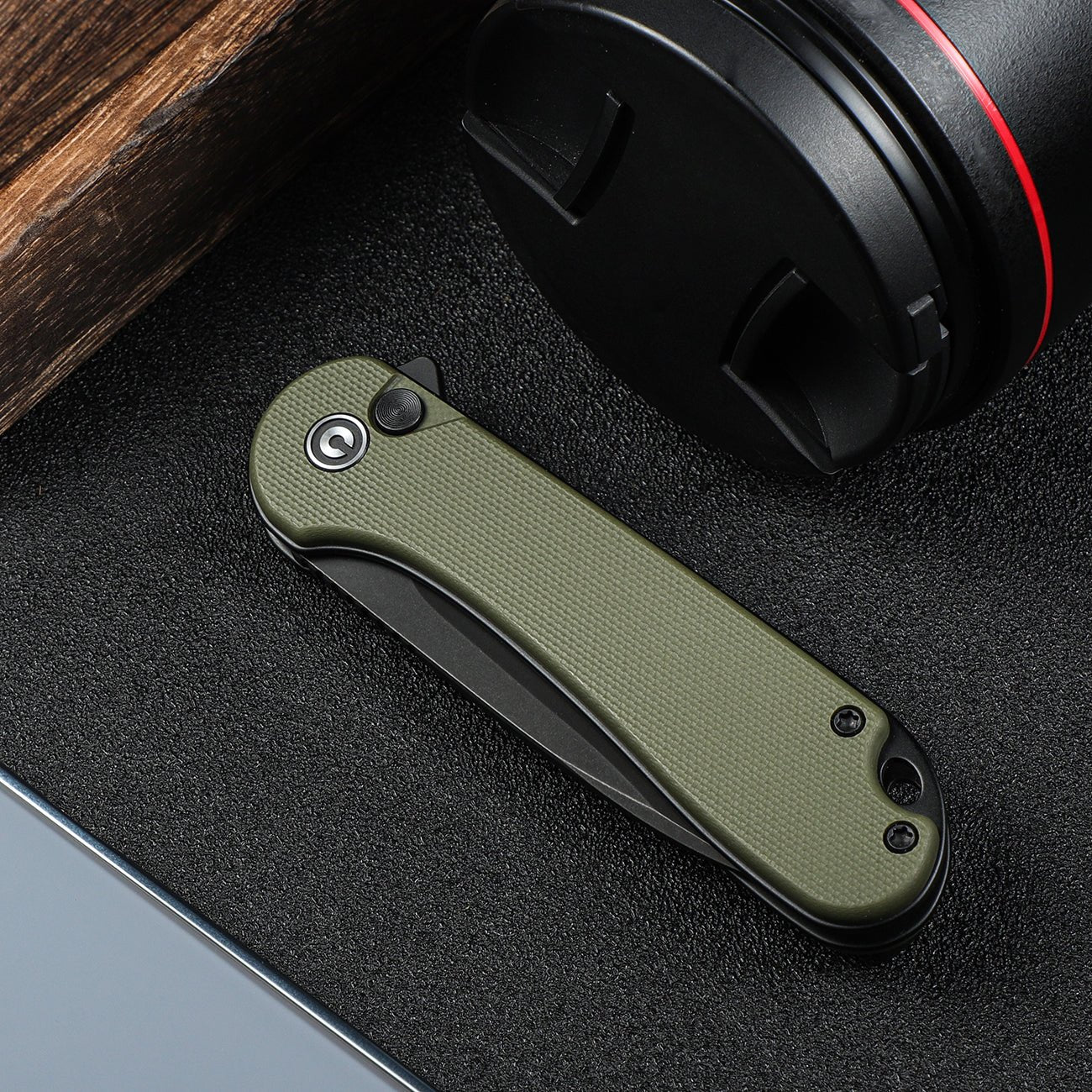 CIVIVI Button Lock Elementum II Pocket Knife G10 Handle Nitro-V Blade