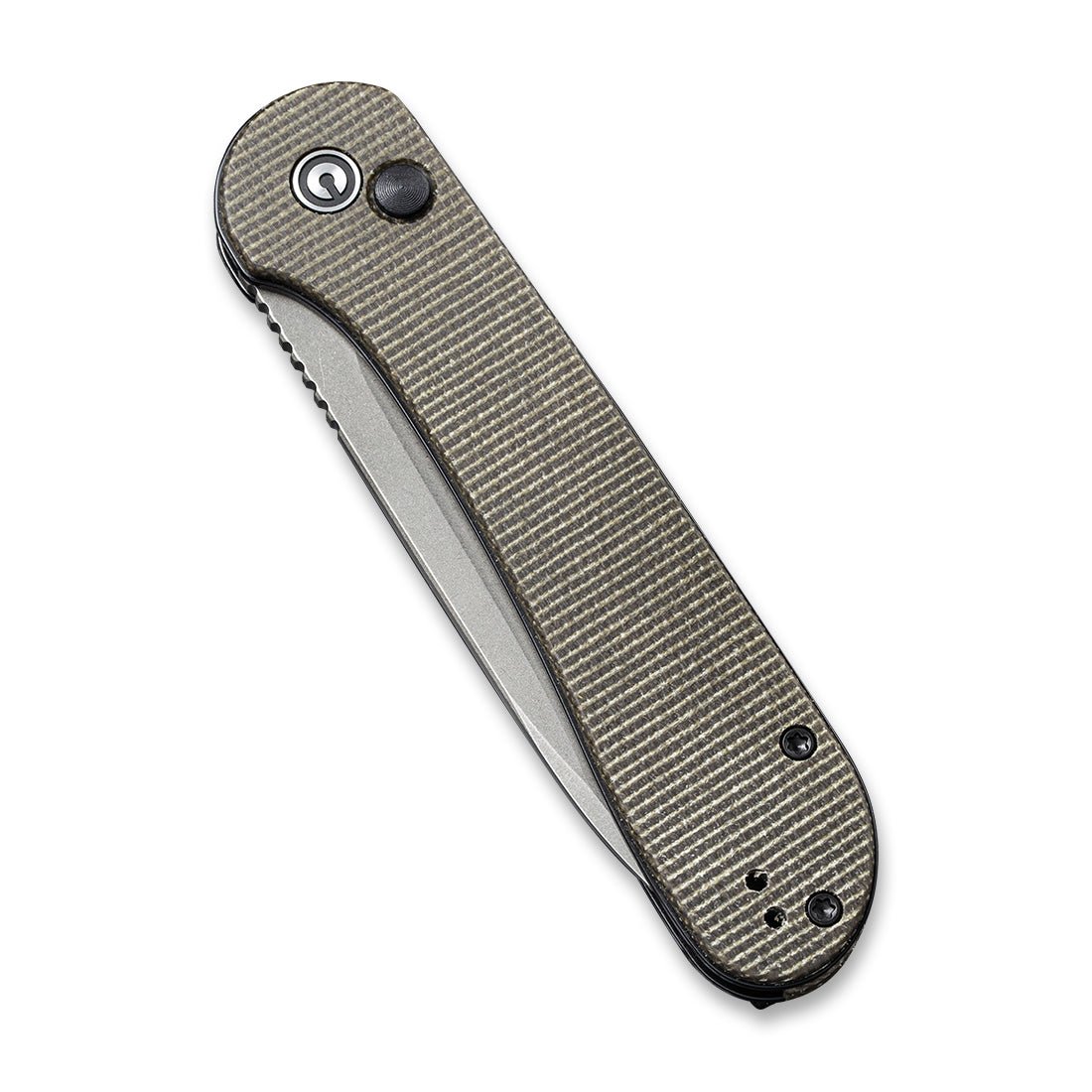 CIVIVI Elementum Button Lock Knife - Micarta Handle 14C28N Blade