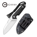 CIVIVI Kepler Fixed Blade Knife G10 Handle (4.48" 9Cr18MoV Blade) C2109C