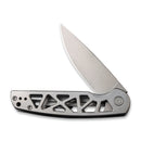 CIVIVI Perf Flipper Knife Stainless Steel Handle (3.12" Nitro-V Blade) C20006-A