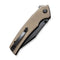 CIVIVI Tranquil Flipper Knife Tan G10 Handle (3.7" Black 14C28N Blade) C23027-3