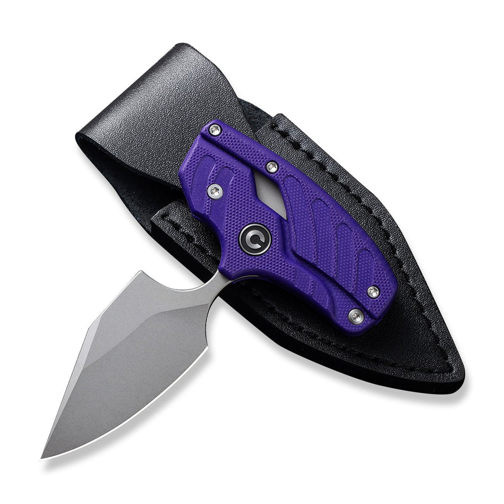Elementum Purple G-10 Satin D2 Blade C907V – Serenity Knives Houston